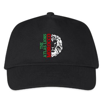 Typographie verticale du Maroc avec AtlasLion - Casquette de baseball Enfant - noir - Devant