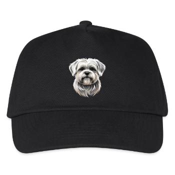 Malteser Kleiner Maltese Hund Liebe Süße Malteser - Kinder Basecap - Schwarz - Vorne