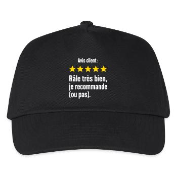 Grumpy Humor Reviews Complainer - Kids’ Baseball Cap - black - Front