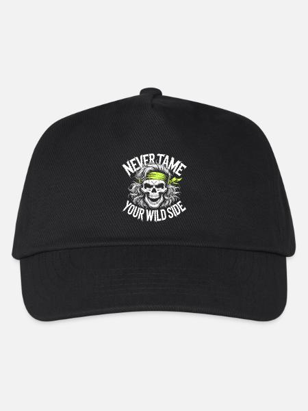 Neon Skull Rebel Bandana Art - Kinder Basecap - Schwarz