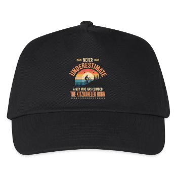 Ein Typ, der das TKitzbüheler Horn bestiegen hat - Kinder Basecap - Schwarz - Vorne