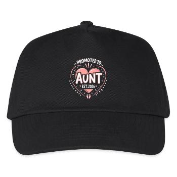 Aunt 2026 Aunt 2026 Promoted to Aunt 2026 - Kids’ Baseball Cap - black - Front