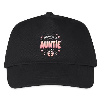 Aunt 2026 Aunt 2026 Promoted to Aunt 2026 - Kids’ Baseball Cap - black - Front