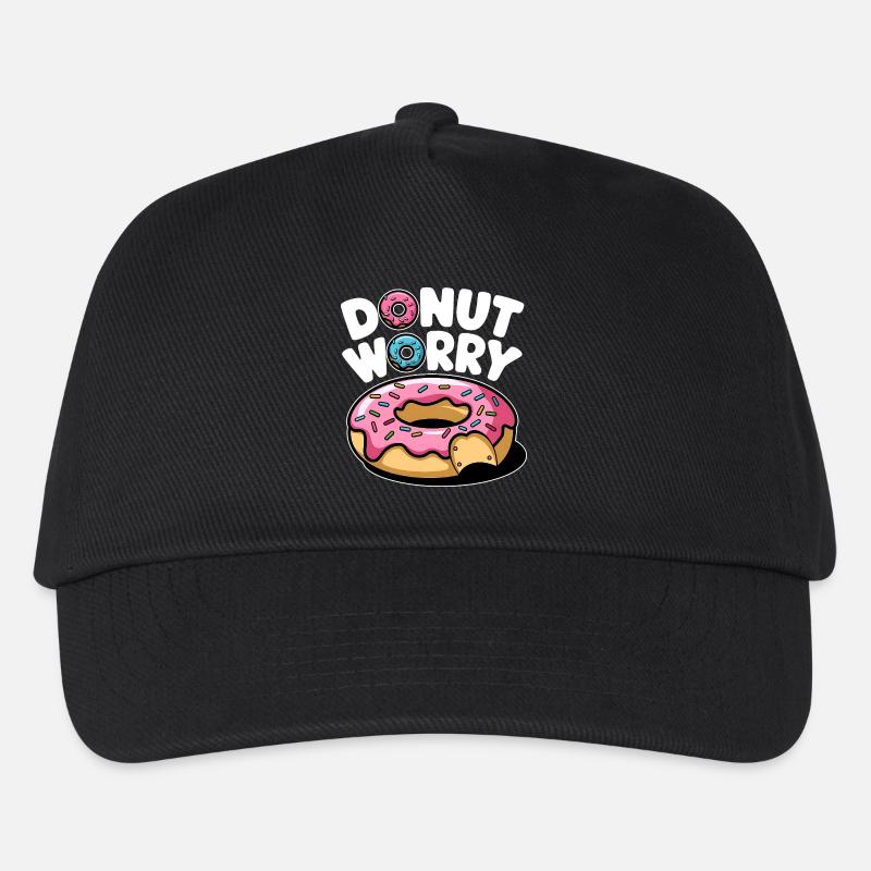 Donut Worry Donut Sweet Funny Funny - Kids’ Baseball Cap - black