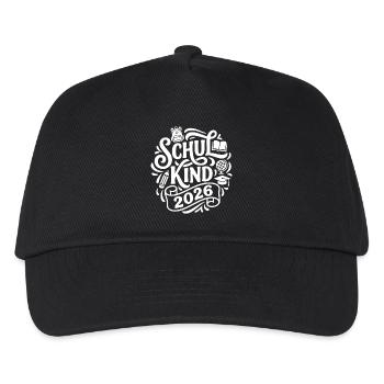 School Child 2026 School Enrollment School Back to School - Kids’ Baseball Cap - black - Front