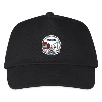 Dänemark - eine Nordische Perle - Kinder Basecap - Schwarz - Vorne