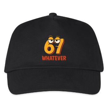 Six Seven Whatever Italian Brainrot Humor Meme - Kids’ Baseball Cap - black - Front