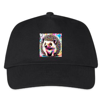 Igel - Kinder Basecap - Schwarz - Vorne