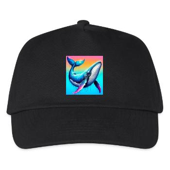 whale - Kids’ Baseball Cap - black - Front