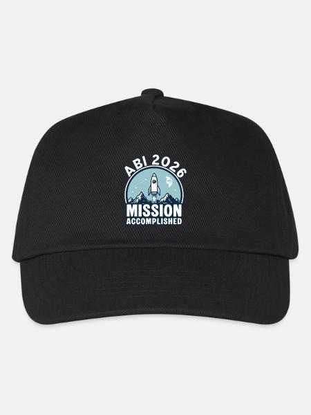 Abi 2026 - Mission accomplished - Kinder Basecap - Schwarz