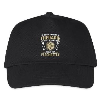  juste besoin d'aller jouer aux fléchettes - Casquette de baseball Enfant - noir - Devant