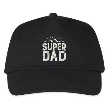 Super Dad Mountain Adventure - Kids’ Baseball Cap - black - Front