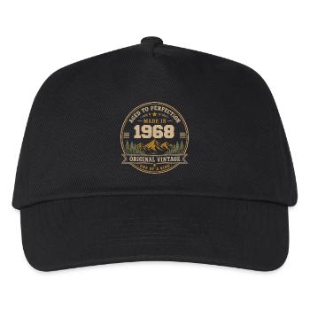 1968 Retro 1968 Vintage 1968 Gift 1968 - Kids’ Baseball Cap - black - Front