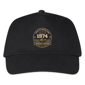 1984 Retro 1984 Vintage 1984 Geschenk 1984 - Kinder Basecap - Schwarz - Vorne