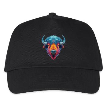 Bison - Casquette de baseball Enfant - noir - Devant