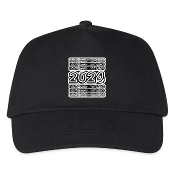 Year 2024 - Kids’ Baseball Cap - black - Front