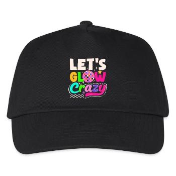 Retro Back to the 80s Vintage Design - Kinder Basecap - Schwarz - Vorne