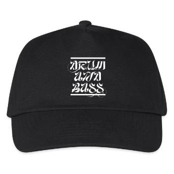 Drum and Bass Script - Kids’ Baseball Cap - black - Front