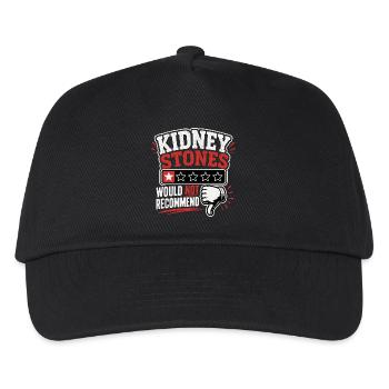 Kidney Stones – Would Not Recommend Genesung  - Kinder Basecap - Schwarz - Vorne
