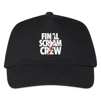 Final Scream Club Horror Design - Kids’ Baseball Cap - black - Front