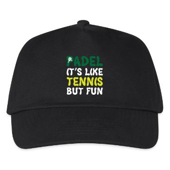 Padel_It_Is_Like_Tennis_But_Fun - Kids’ Baseball Cap - black - Front
