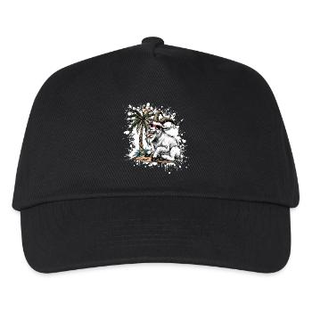 Mountain Goat Summer Comic - Casquette de baseball Enfant - noir - Devant