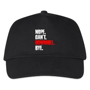 Non, on ne peut pas faire du VTT en descente. - Casquette de baseball Enfant - noir - Devant