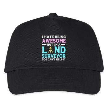 Surveyor - Kids’ Baseball Cap - black - Front