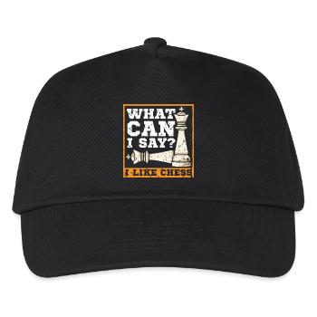 Échiquier des joueurs d’échecs - Casquette de baseball Enfant - noir - Devant