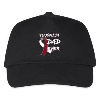 throat cancer - Kids’ Baseball Cap - black - Front