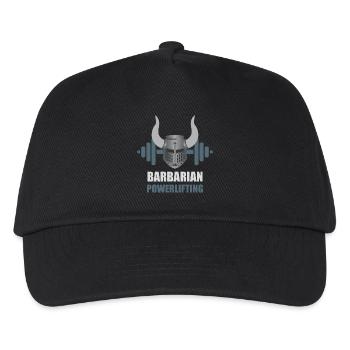 Barbarian Warrior Powerlifting-Workout - Kinder Basecap - Schwarz - Vorne