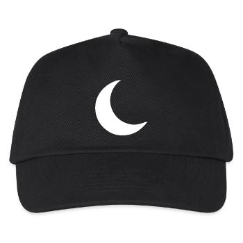 Moon Crescent White Gift - Kids’ Baseball Cap - black - Front