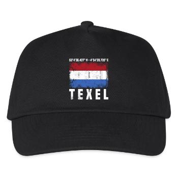 Texel coordinates - Kids’ Baseball Cap - black - Front