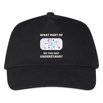 What Part of Dont You Understand Hockey Funny Gift - Kids’ Baseball Cap - black - Front