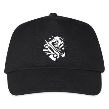 Roller Skates Graphic - Kids’ Baseball Cap - black - Front