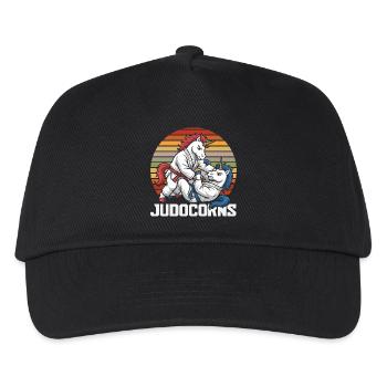Judocorns Unicorn Judo Martial Arts Retro - Kids’ Baseball Cap - black - Front