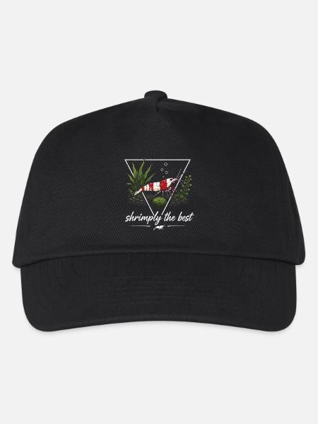 Crystal Red Zwerggarnele - Kinder Basecap - Schwarz