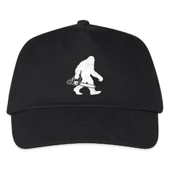 Bigfoot Kettensäge – Baumpfleger und Baumschneider - Kinder Basecap - Schwarz - Vorne