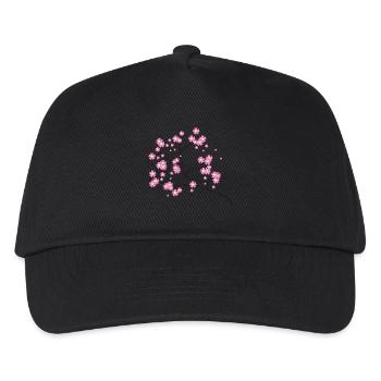 fleurs de cerisier - Casquette de baseball Enfant - noir - Devant