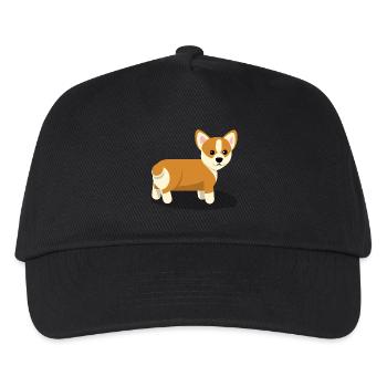 Corgi - Casquette de baseball Enfant - noir - Devant