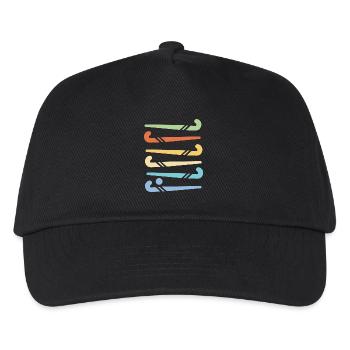 hockey stick - Kids’ Baseball Cap - black - Front
