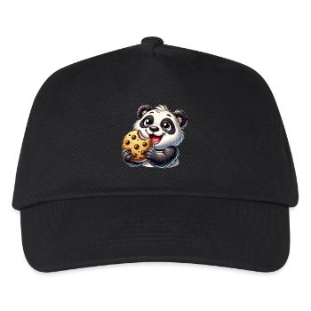 Panda Biscuit Dessert Biscuits Sucrés - Casquette de baseball Enfant - noir - Devant