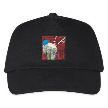 HEAD SPACE - COLLAGE - Kids’ Baseball Cap - black - Front