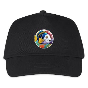 Colorful coral fish and sea anemones - Kids’ Baseball Cap - black - Front