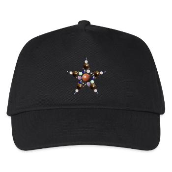 Etoile de pierre précieuse - Boules - Casquette de baseball Enfant - noir - Devant