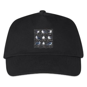 Seagull Sea Waves North Sea Sylt Baltic Sea Carnival - Kids’ Baseball Cap - black - Front