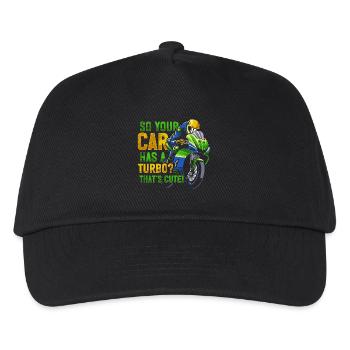 Moto de course de moto dicton - Casquette de baseball Enfant - noir - Devant