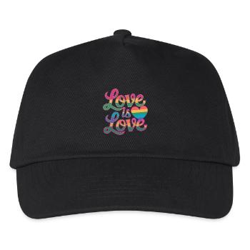 Love Is Love LGBTQ Mois de la Gay Pride LGBT CSD Queer - Casquette de baseball Enfant - noir - Devant