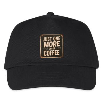 Just another cup of coffee - Kids’ Baseball Cap - black - Front