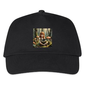 Elfe aux champignons - Casquette de baseball Enfant - noir - Devant